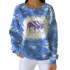2025 Bills Splatter Pattern Pit Striped Sweatshirt