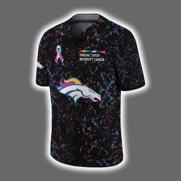 2025 Broncos Crucial Catch Intercept Cancer Jersey 2