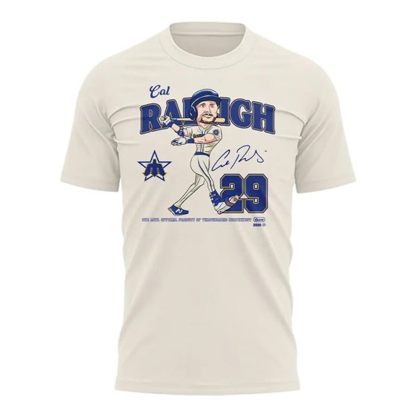 2025 Cal Raleigh MVP Mariners Two Sided Shirt 2