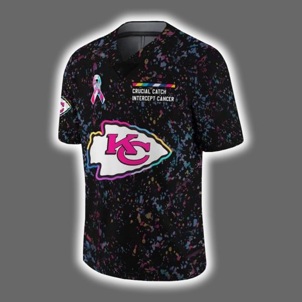 2025 Chiefs Crucial Catch Intercept Cancer Jersey 2