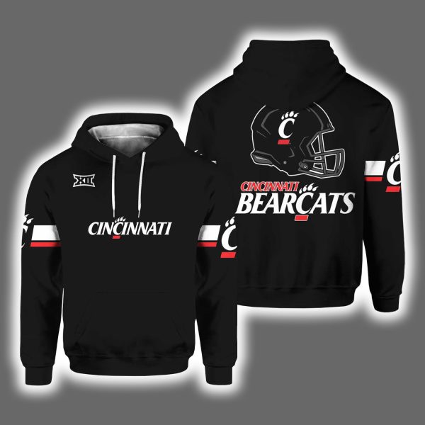 2025 Cincinnati Football Black Pullover Hoodie