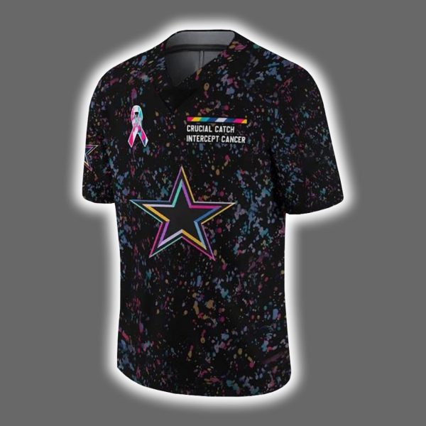 2025 Cowboys Crucial Catch Intercept Cancer Jersey 2