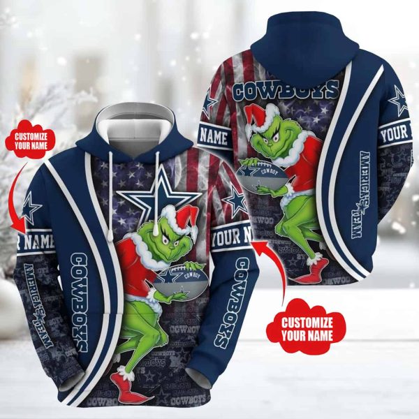 2025 Cowboys x Merry Grnchmas American Team Hoodie 2