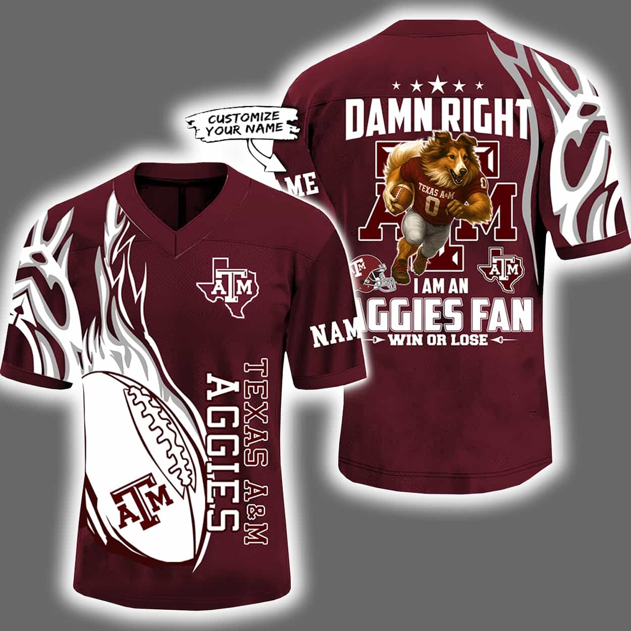 2025 Damn Right I'm A Aggies Fan Personalized Jersey 2025 Damn Right I'm A Aggies Fan Personalized Jersey