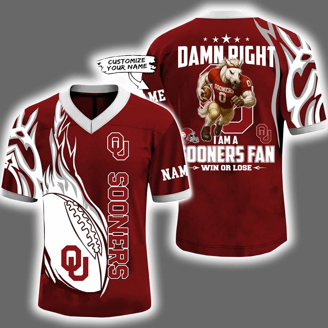 2025 Damn Right I'm A Sooners Fan Personalized Jersey 2025 Damn Right I'm A Sooners Fan Personalized Jersey