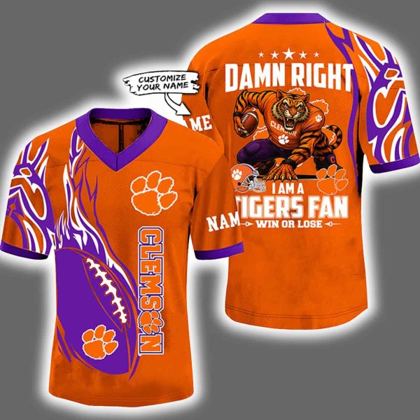2025 Damn Right I'm A Tigers Fan Personalized Jersey