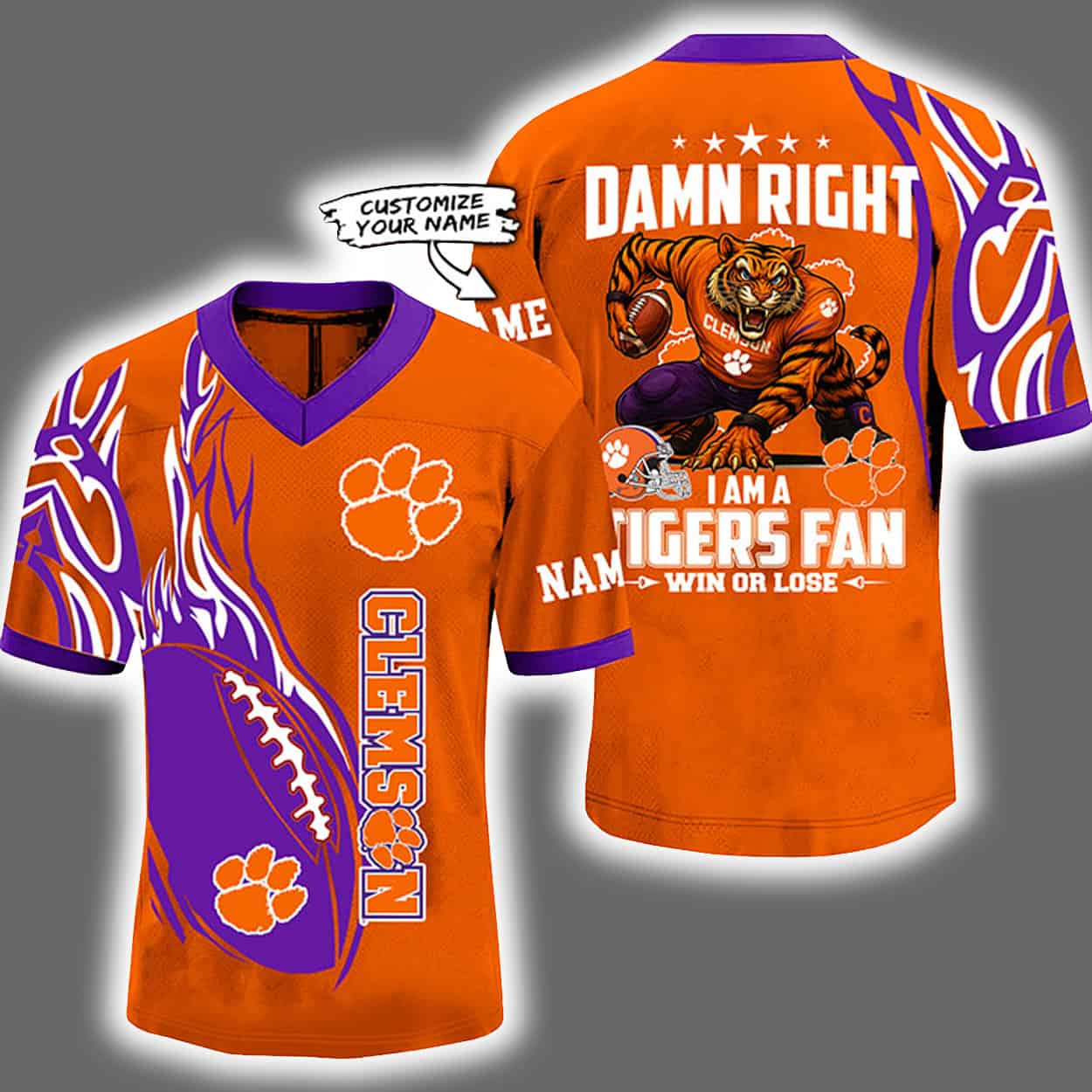 2025 Damn Right I'm A Tigers Fan Personalized Jersey 2025 Damn Right I'm A Tigers Fan Personalized Jersey
