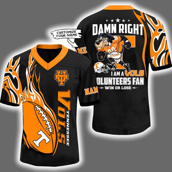 2025 Damn Right I'm A Volunteers Fan Personalized Jersey