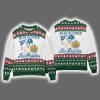 2025 Dodgers Blue October Ghost Ugly Christmas Sweater
