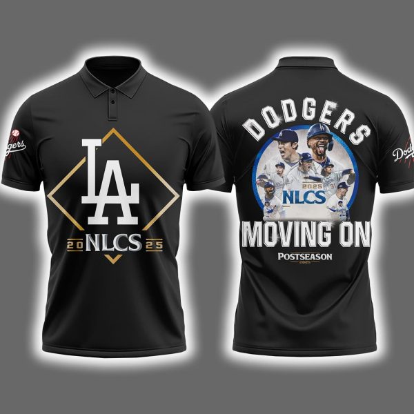 2025 Dodgers NLCS Moving On Polo Shirt 3
