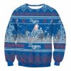 2025 Dodgers Skyline Ugly Christmas Sweater