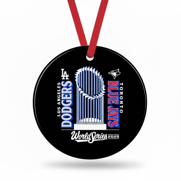 2025 Dodgers x Blue Jays World Series Christmas Ornament