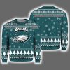 2025 Eagle Football Ugly Christmas Sweater