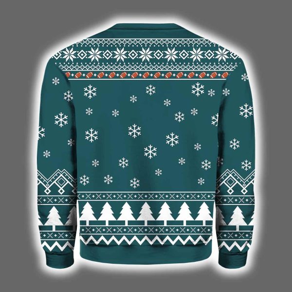 2025 Eagle Football Ugly Christmas Sweater 3