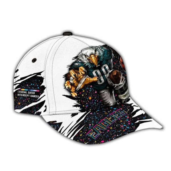 2025 Eagles Crucial Catch Mascot Classic Cap 2