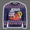 2025 Jesus Has Your Back Ugly Christmas Sweater 2