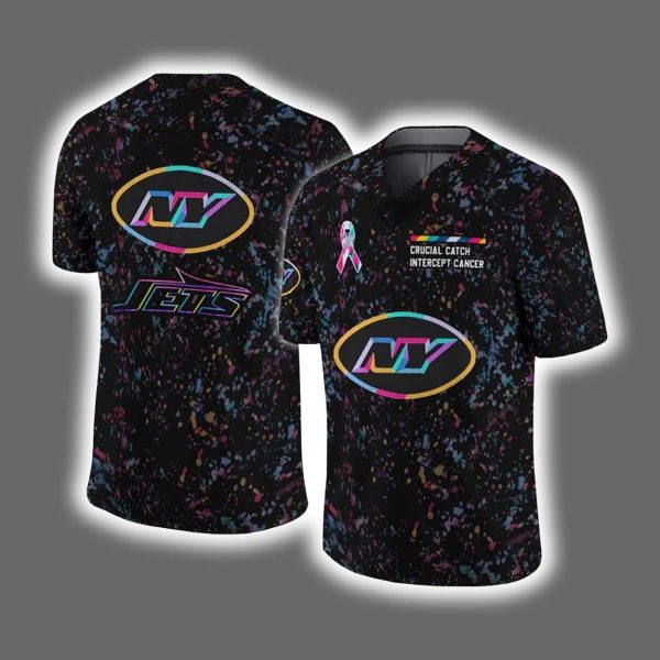 2025 Jets Crucial Catch Intercept Cancer Jersey