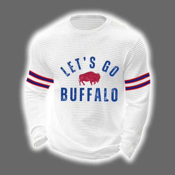 2025 Lets Go Buffalo Waffle Hoodie 2