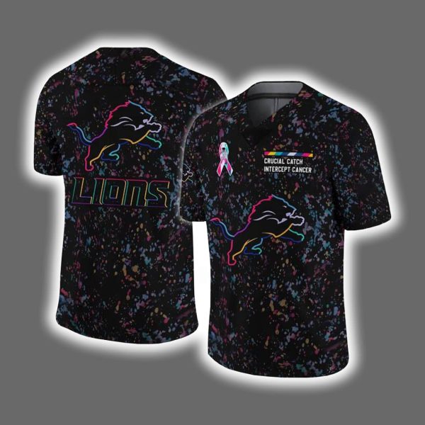 2025 Lions Crucial Catch Intercept Cancer Jersey