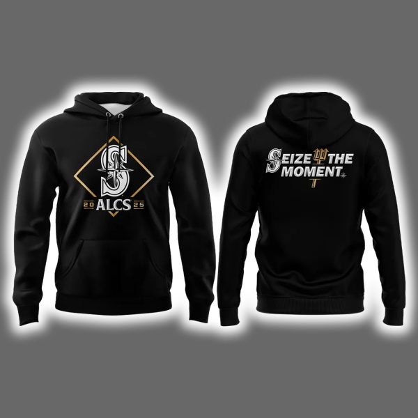 2025 Mariners ALCS Seize The Moment Hoodie Joggers Cap