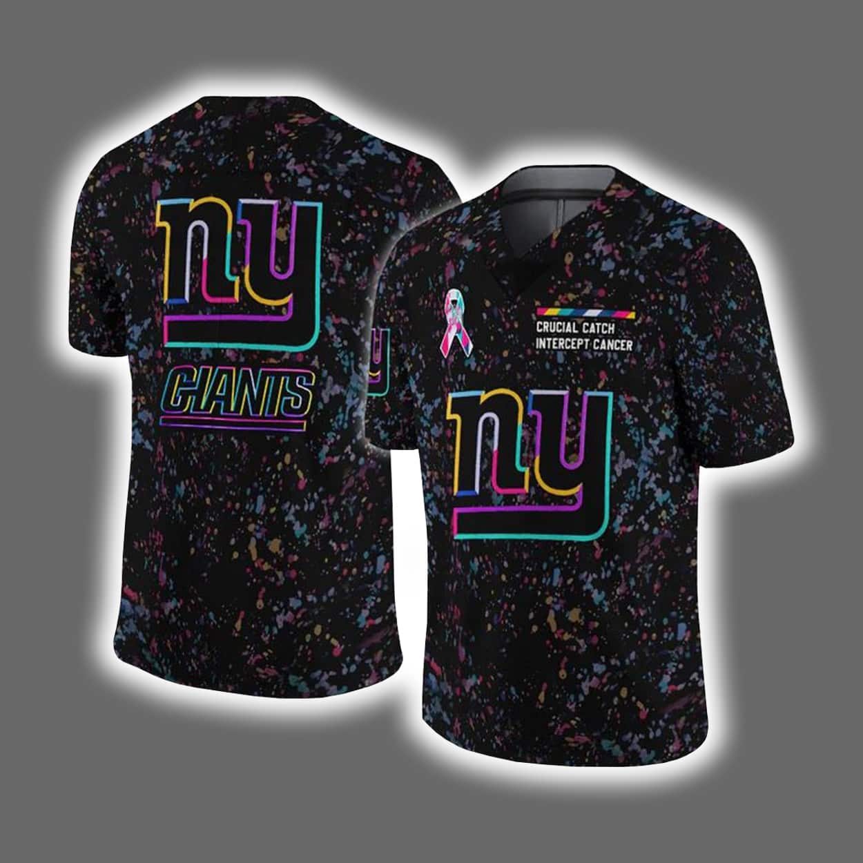 2025 NY Giants Crucial Catch Intercept Cancer Jersey 2025 NY Giants Crucial Catch Intercept Cancer Jersey