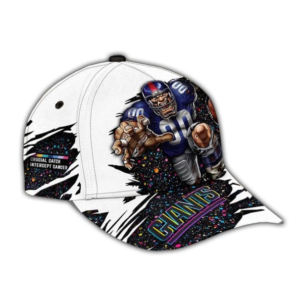 2025 NY Giants Crucial Catch Mascot Classic Cap 2