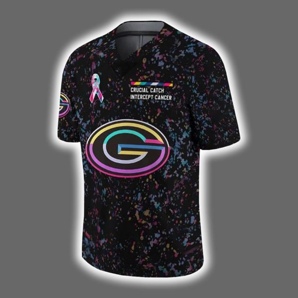 2025 Packers Crucial Catch Intercept Cancer Jersey 2