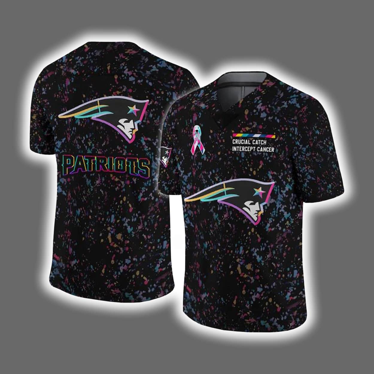 2025 Patriots Crucial Catch Intercept Cancer Jersey 2025 Patriots Crucial Catch Intercept Cancer Jersey
