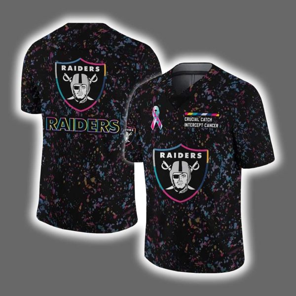 2025 Raiders Crucial Catch Intercept Cancer Jersey