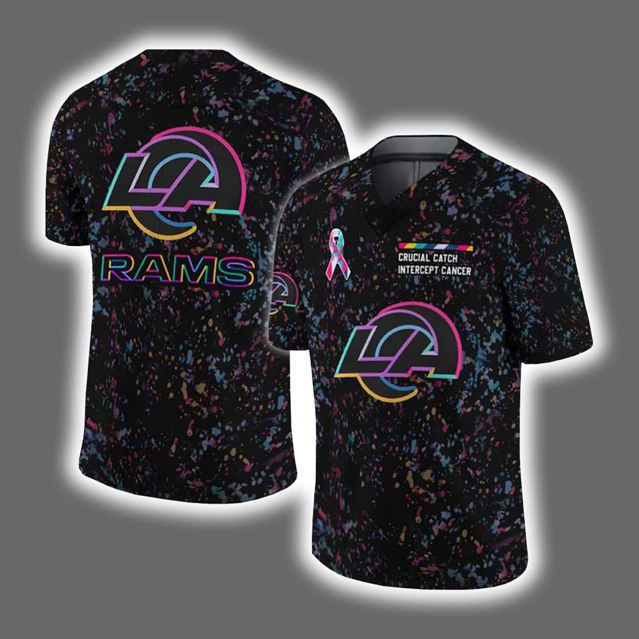 2025 Rams Crucial Catch Intercept Cancer Jersey 2025 Rams Crucial Catch Intercept Cancer Jersey