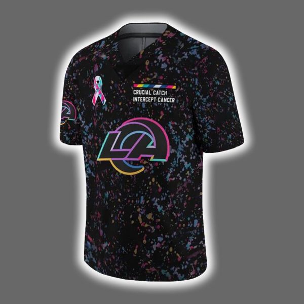 2025 Rams Crucial Catch Intercept Cancer Jersey 2