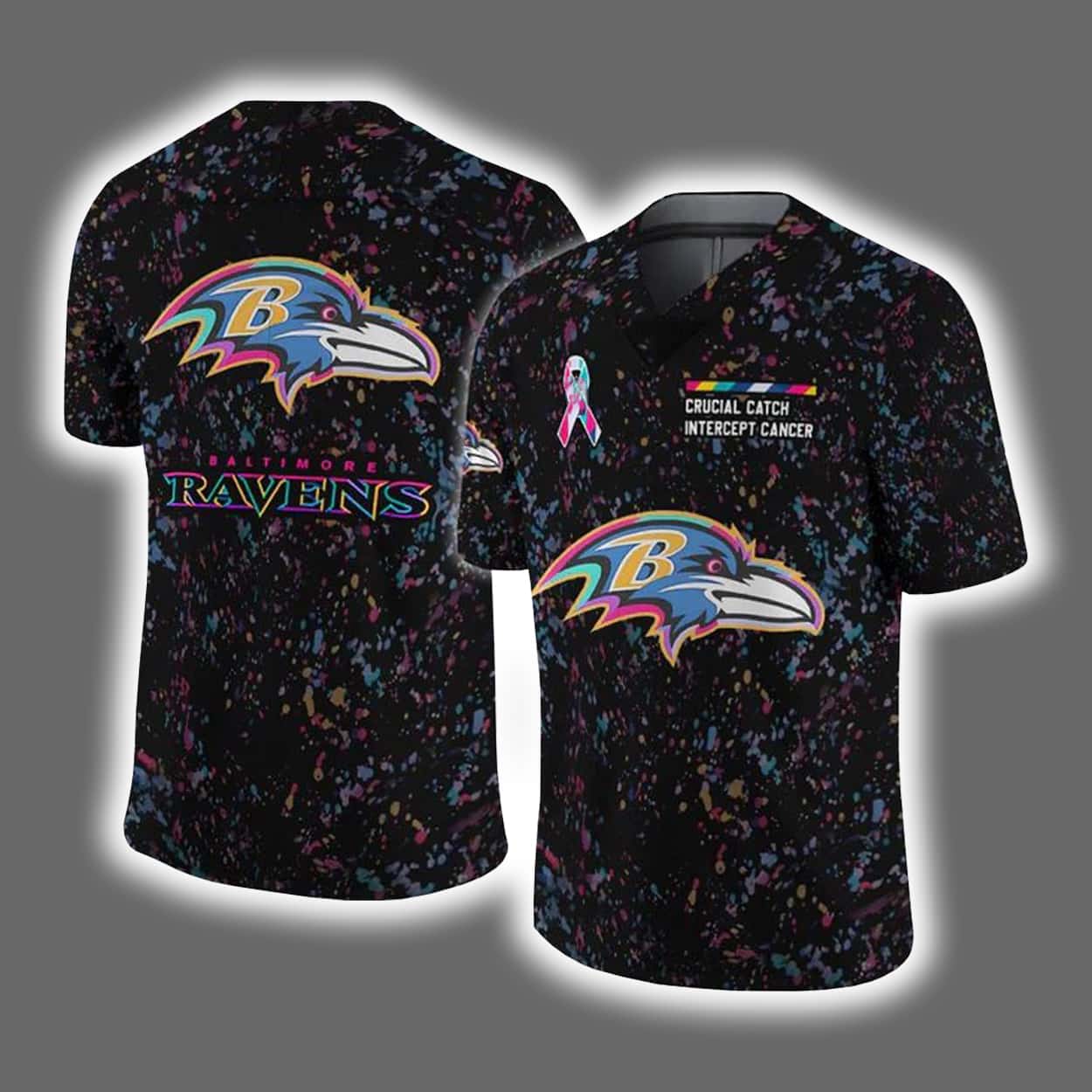 2025 Ravens Crucial Catch Intercept Cancer Jersey 2025 Ravens Crucial Catch Intercept Cancer Jersey
