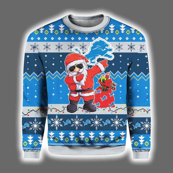 2025 Santa Claus Detroit Ugly Christmas Sweater 2