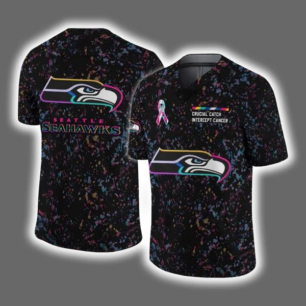 2025 Seahawks Crucial Catch Intercept Cancer Jersey