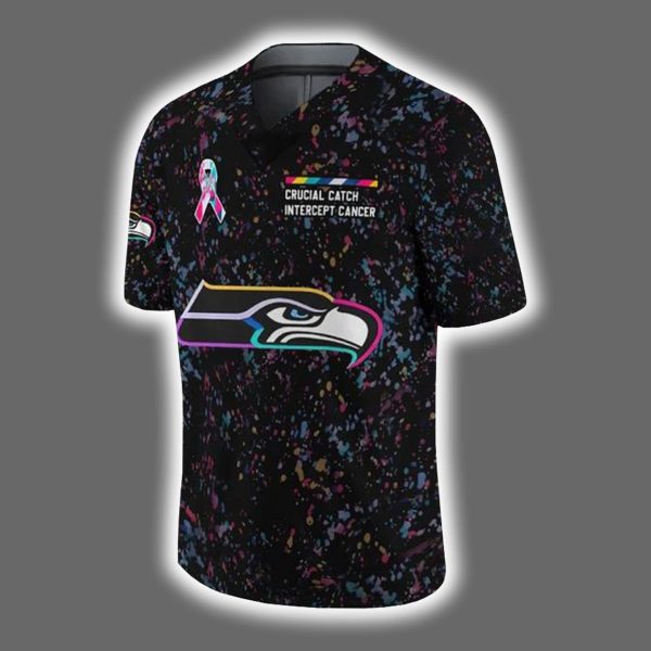 2025 Seahawks Crucial Catch Intercept Cancer Jersey 2