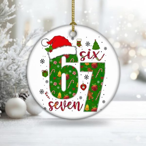 2025 Six Seven Meme Christmas Ornament 2