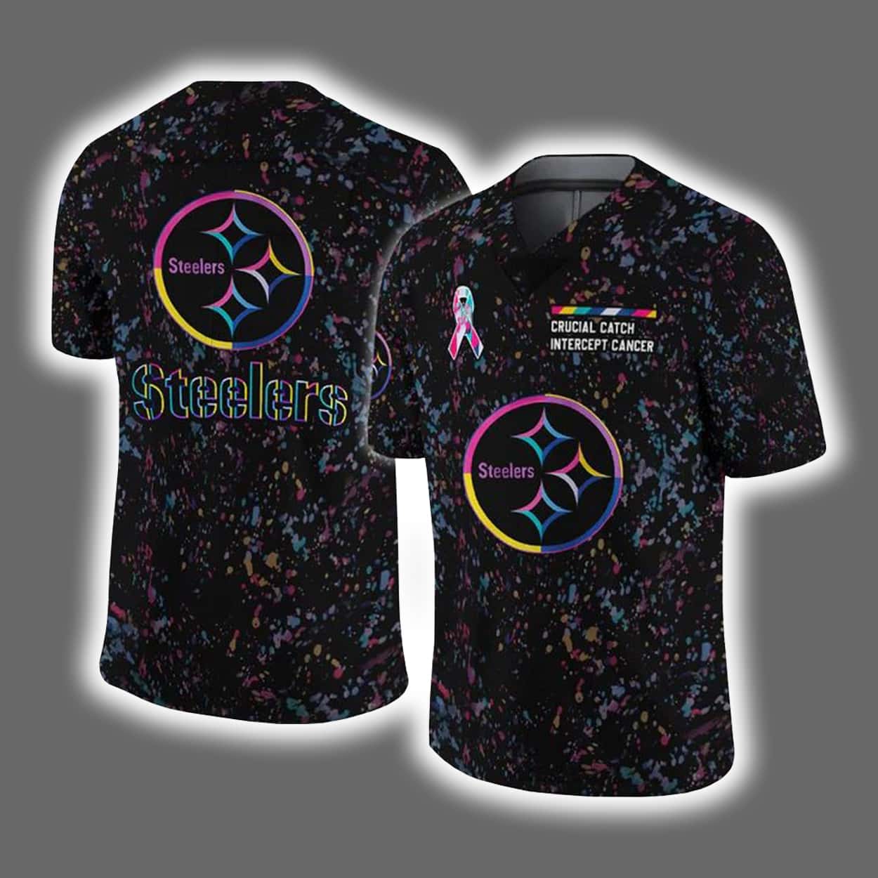 2025 Steelers Crucial Catch Intercept Cancer Jersey 2025 Steelers Crucial Catch Intercept Cancer Jersey
