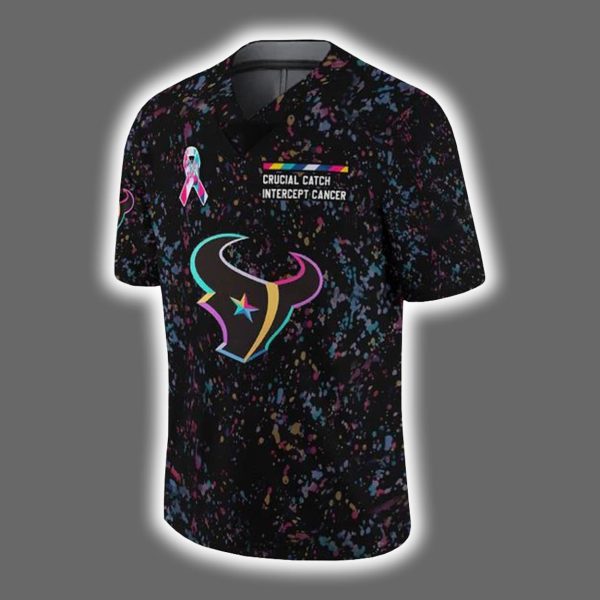 2025 Texans Crucial Catch Intercept Cancer Jersey 2