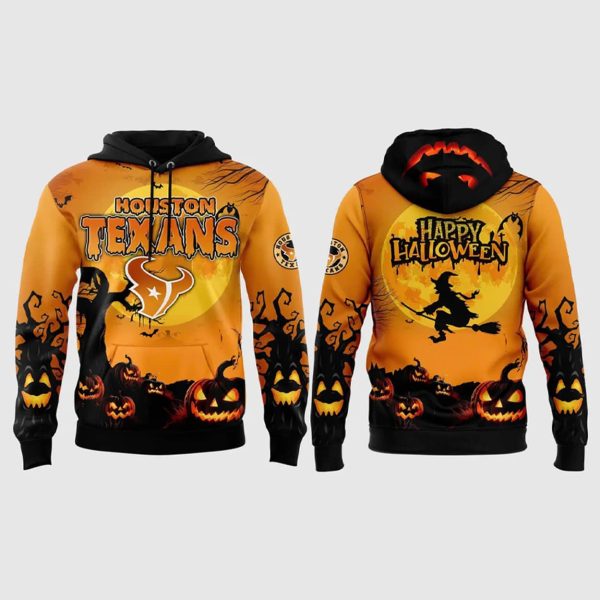 2025 Texans Happy Halloween Hoodie Cap