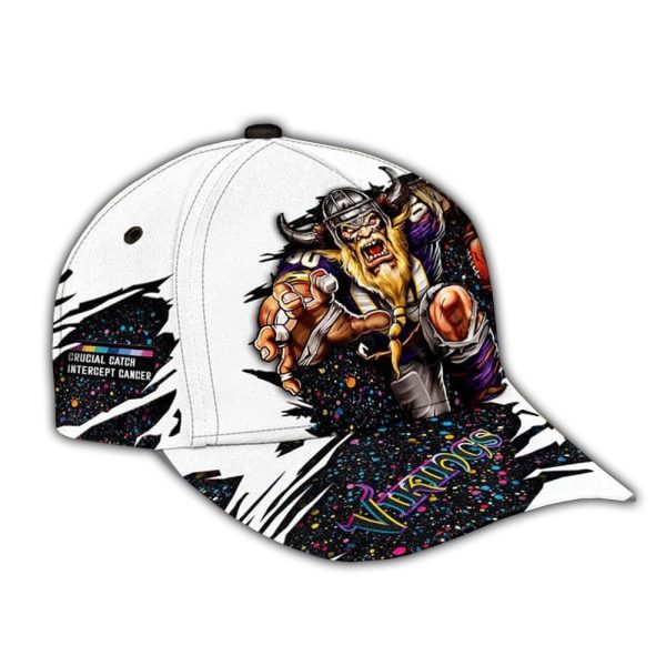 2025 Vikings Crucial Catch Mascot Classic Cap 2