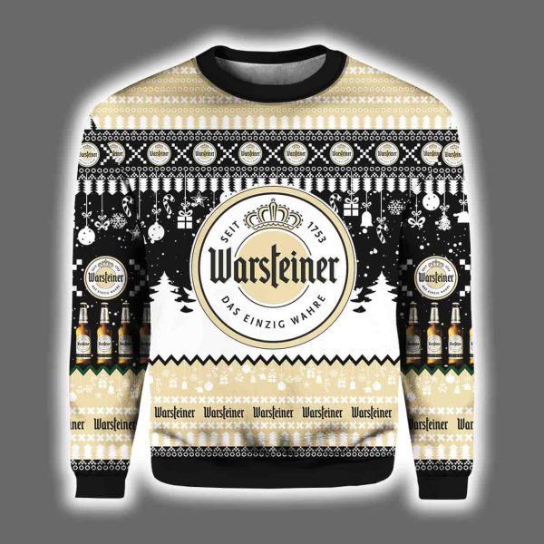 2025 Warsteiner German Beer Christmas Ugly Sweater 2