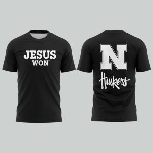 2025 Cornhuskers Jesus Won Two-Sided Shirt