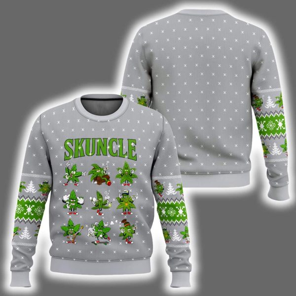 420 Skuncle Ugly Christmas Sweater