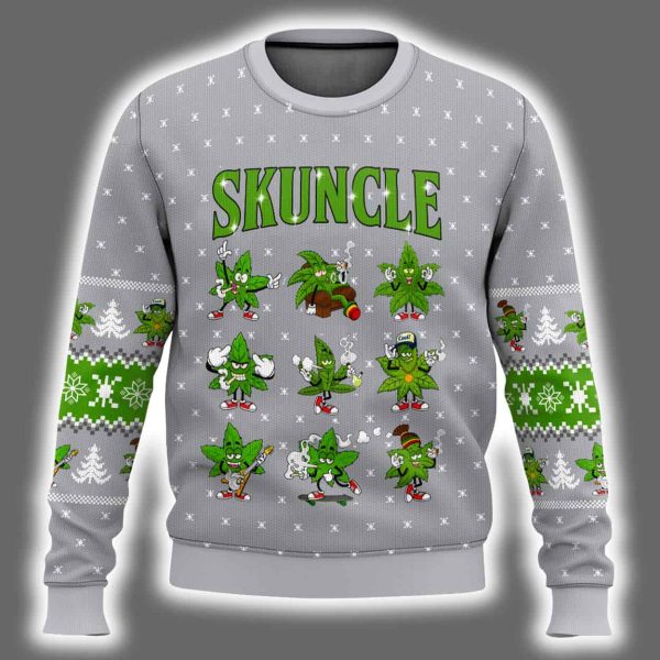 420 Skuncle Ugly Christmas Sweater 2