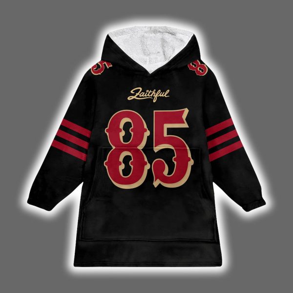 49ers George Kittle 85 Rivalry Faithful 2025 Blanket Hoodie 2