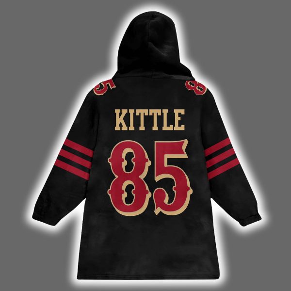 49ers George Kittle 85 Rivalry Faithful 2025 Blanket Hoodie 3