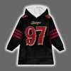 49ers Nick Bosa 97 Rivalry Faithful 2025 Blanket Hoodie 2