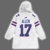 716 Buffalo Football Josh Allen 17 Unisex Blanket Hoodie 3