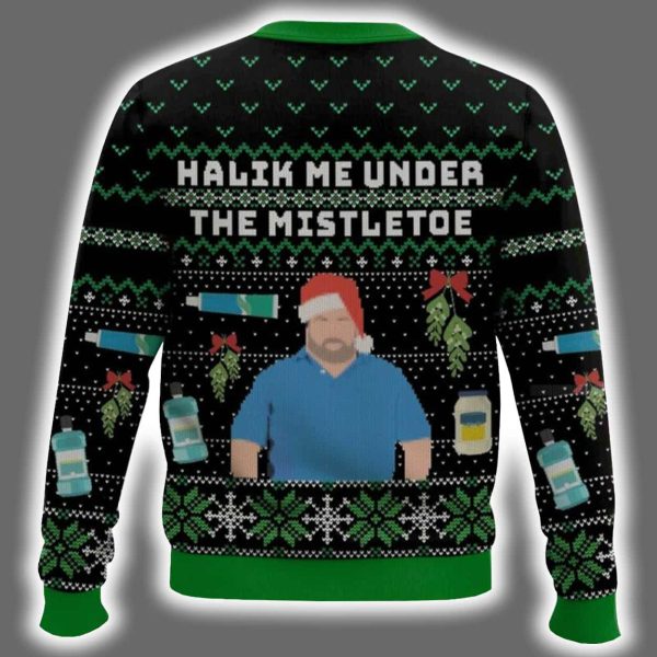 90 Day Fiance Big Ed Halik Me Under The Mistletoe Ugly Christmas Sweater 3