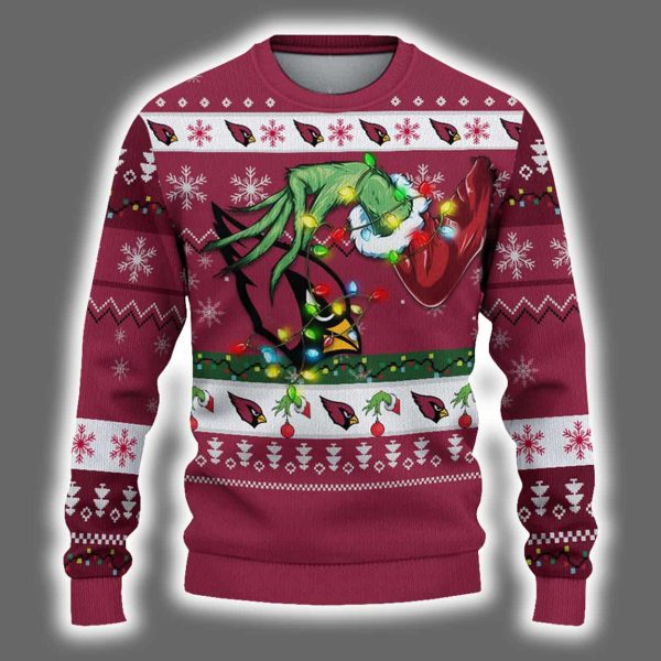 Arizona Grnch Hand Ugly Christmas Sweater 2